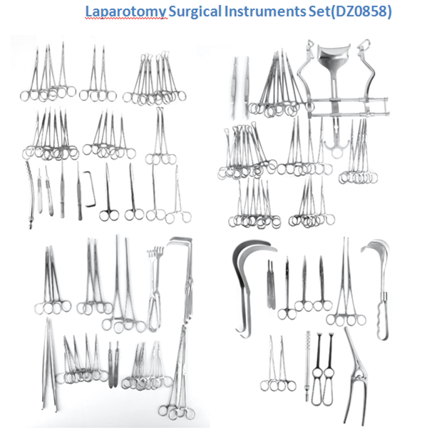 Laparotomy Surgical Instruments Set DZ0858