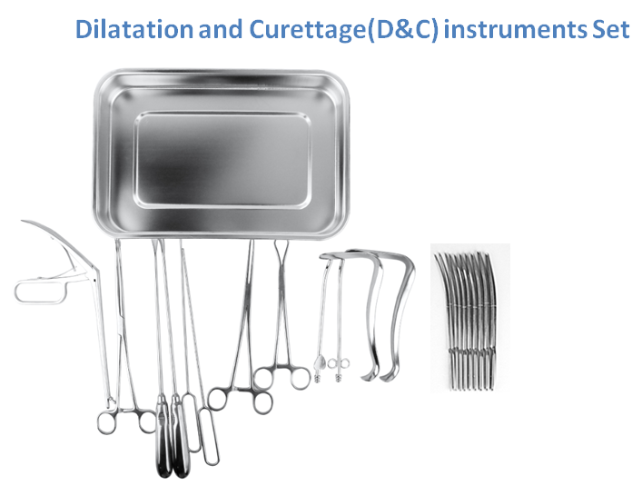 Dilatation and Curettage instruments Set